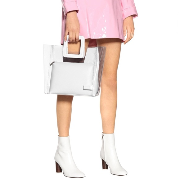 STAUD Handbags - STAUD - Shirley Bag with White Leather Insert